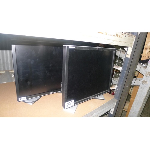 295c - Two large computer monitors by Dell model number 2007FPB 240v trade