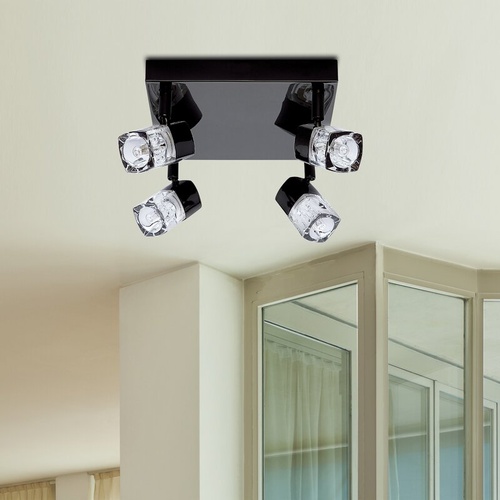 359 - A 4 lamp LED ceiling spotlight and three other wall lights