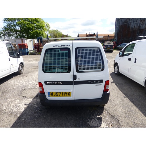 13 - Citroen berlingo 600 HDi Enter 75, Car derived Van,  Reg  WJ57 HYX, 14/09/2007, 5sp. Manual diesel 1... 