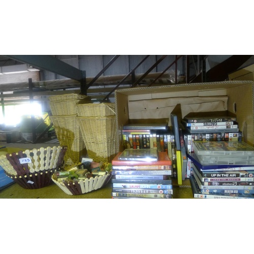 123 - A quantity of various items including nail varnish, hair dye, DVDs, gift / novelty items etc. Conten... 