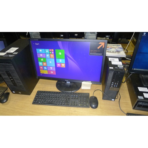 279 - 1 desktop computer by Dell featuring an Intel Core i5 3.2 GHz processor 8GB RAM, 120gb hard disk dri... 