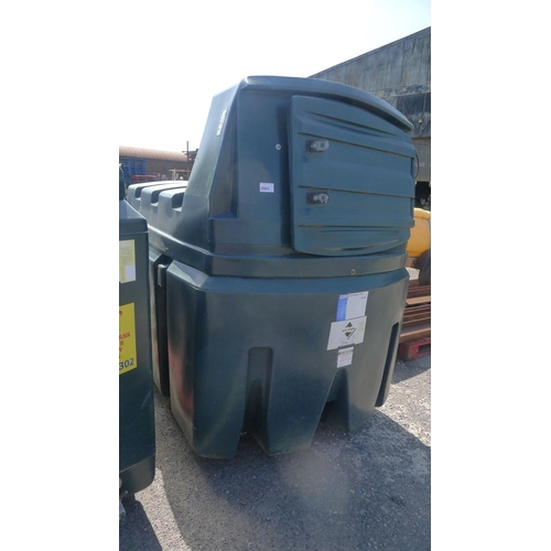 2985 - 1 bunded green plastic fuel tank by Titan type Fuelmaster 2500 fitted with a 240v metered pump, disp... 