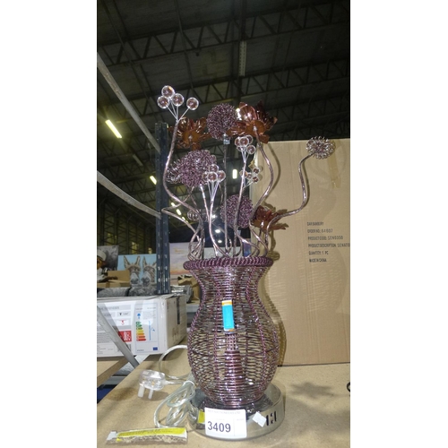 3409 - 1 decorative table LED lamp in the style of flowers in a vase