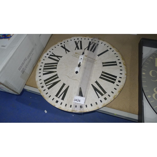 3426 - One oversized wall clock