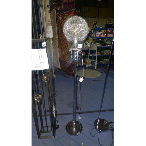 3437 - One large free-standing LED floor lamp in the style of a giant light bulb