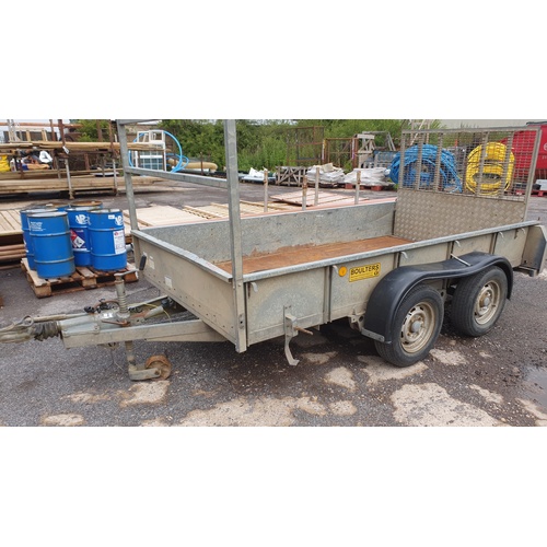 2996A - Ifor Williams Plant trailer. Type GD 105G Twin axle, with loading ramp, internal size 10ft x 5ft.  r... 