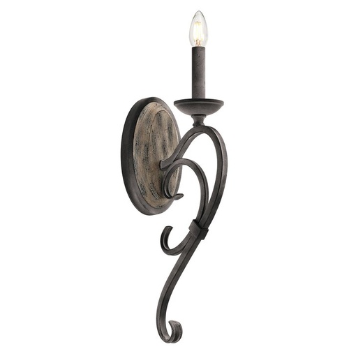 3476 - 2 weathered zinc style wall lights type Schirado by Elstead Lighting RRP £96 each