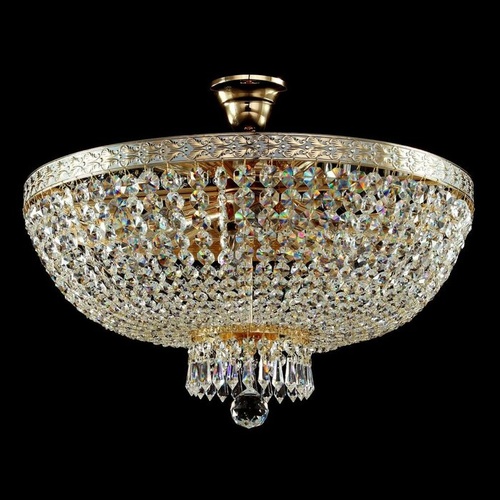 3506 - A 6 lamp semi flush mounted ceiling light by Maytoni type Bella (gold) RRP £329