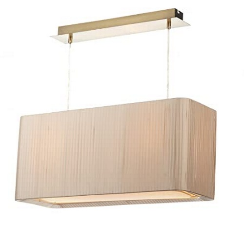 3547 - A rectangular pendant lamp shade by Dar Banbury type Sofia - no electrics inc.