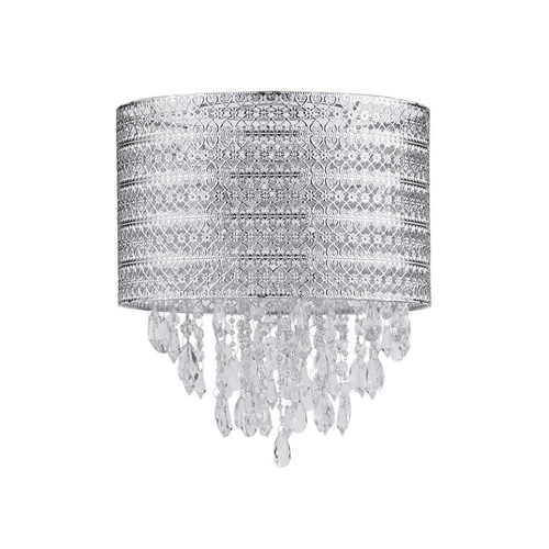 3564 - A metal drum crystal effect lampshade RRP £51