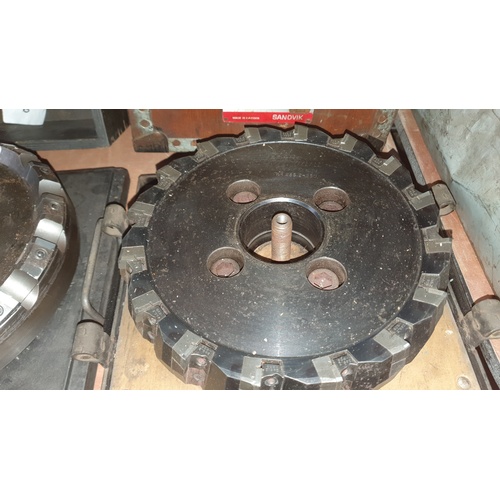 2085 - 3 large tipped milling cutters