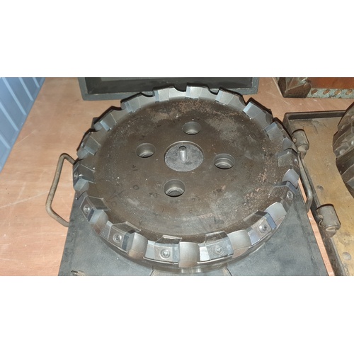 2085 - 3 large tipped milling cutters