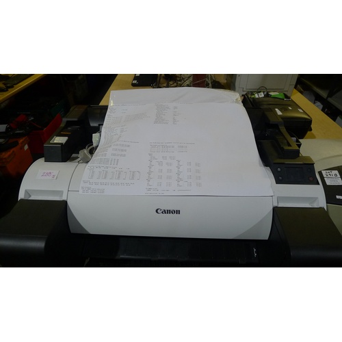 288j - A Canon image prograf TM-200 wireless inkjet wide format plan/poster printer, unit comes with spare ... 