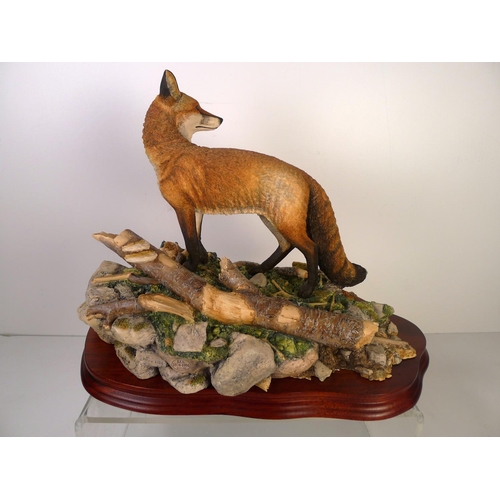 196 - A Border Fine Arts fox, 28cm tall 