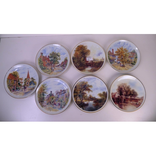 198 - 7 similar pictorial plates of rural and Village scenes