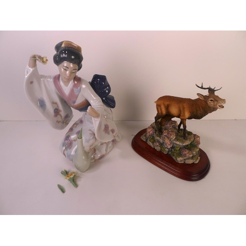 203 - A small collection of miscellaneous damaged ceramic and resin figures