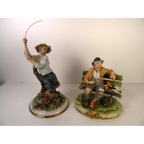 204 - 3 decorative Capo-di-Monte figures