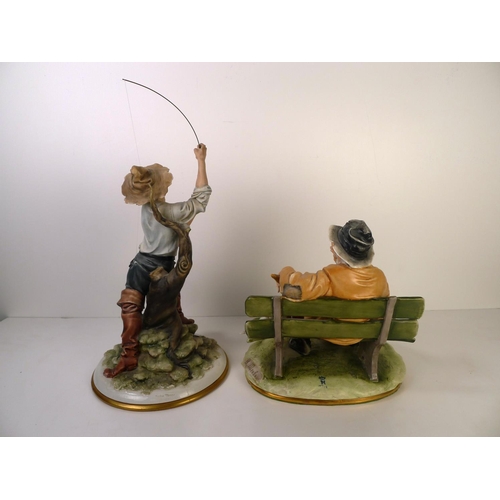 204 - 3 decorative Capo-di-Monte figures