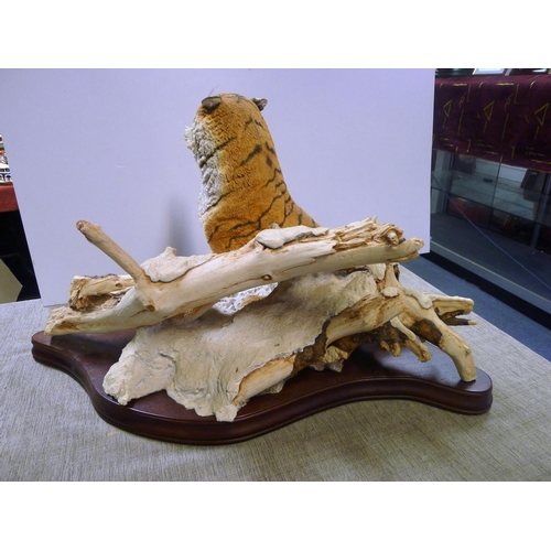 209 - A Sherratt and Simpson lying tiger, 46cm tall x 82cm long, limited edition 