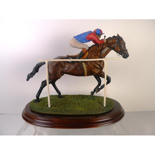 210 - A Country artists horse & jockey, 28cm tall 