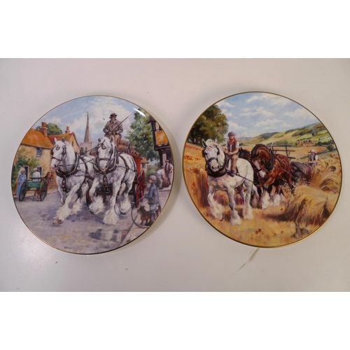 305 - A set of four Royal Doulton pictorial horse plates