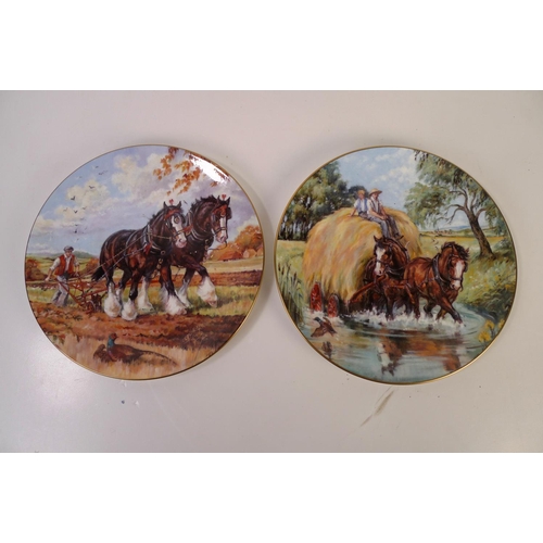 305 - A set of four Royal Doulton pictorial horse plates