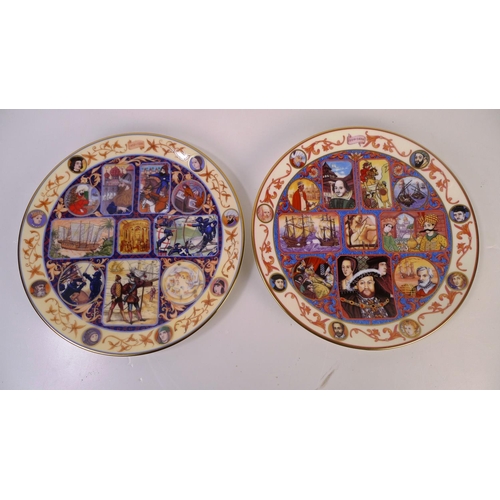 307 - A set of 10 Royal Doulton Millennium collection wall plates