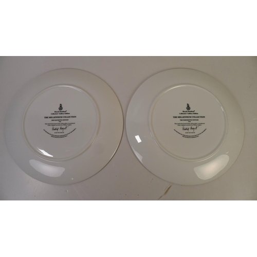 307 - A set of 10 Royal Doulton Millennium collection wall plates