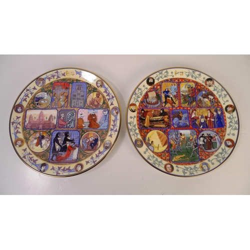 307 - A set of 10 Royal Doulton Millennium collection wall plates