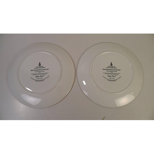 307 - A set of 10 Royal Doulton Millennium collection wall plates