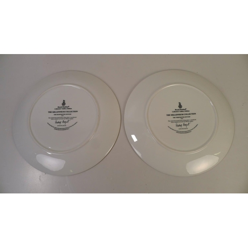 307 - A set of 10 Royal Doulton Millennium collection wall plates