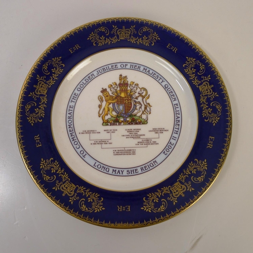 312 - 3 various royal commemorative wall plates