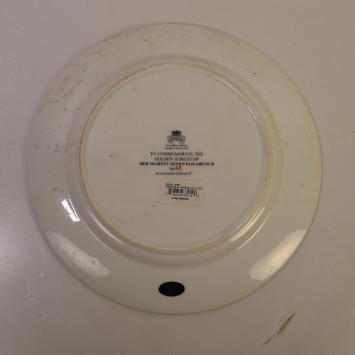 312 - 3 various royal commemorative wall plates