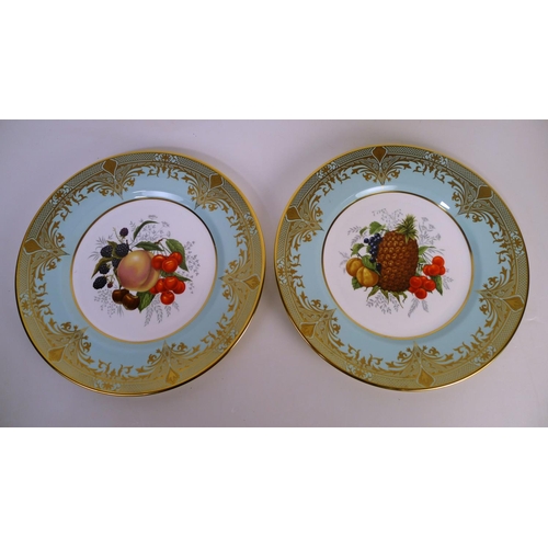 316 - 6 Caverswall fruit decorative wall plates