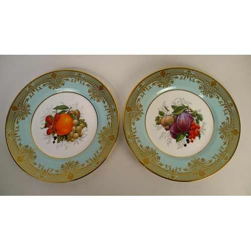 316 - 6 Caverswall fruit decorative wall plates