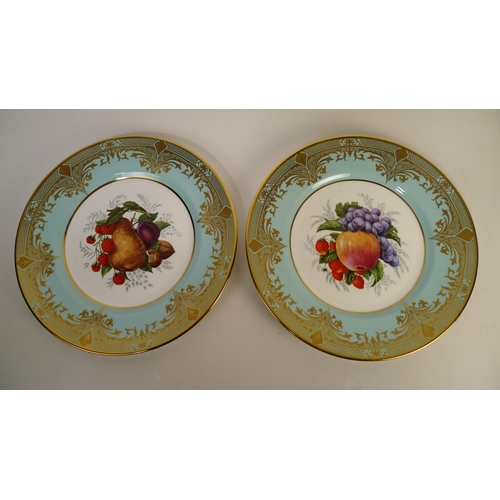 316 - 6 Caverswall fruit decorative wall plates