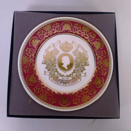 323 - 4 various royal commemorative wall plates