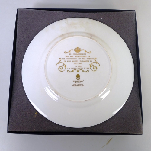 323 - 4 various royal commemorative wall plates