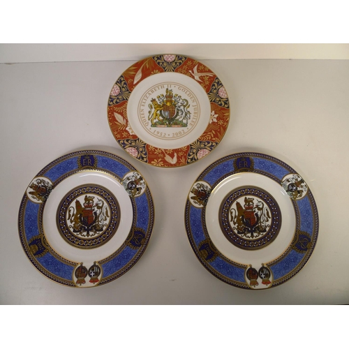 323 - 4 various royal commemorative wall plates