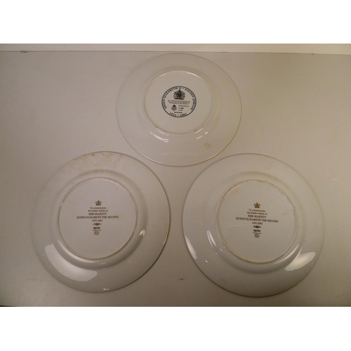 323 - 4 various royal commemorative wall plates