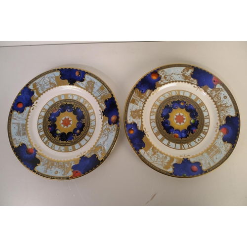 325 - 7 Royal Worcester Millennium wall plates