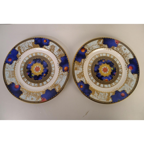 325 - 7 Royal Worcester Millennium wall plates