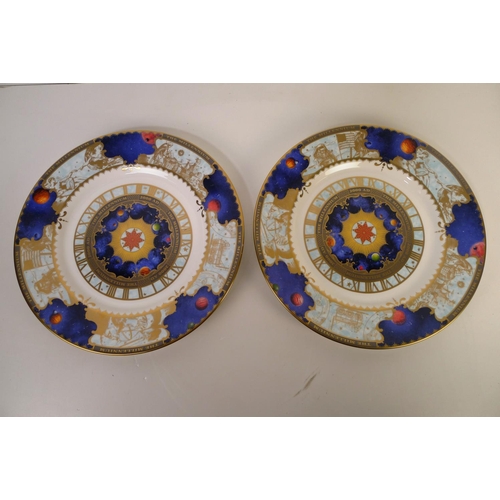 325 - 7 Royal Worcester Millennium wall plates