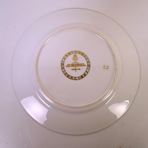 325 - 7 Royal Worcester Millennium wall plates