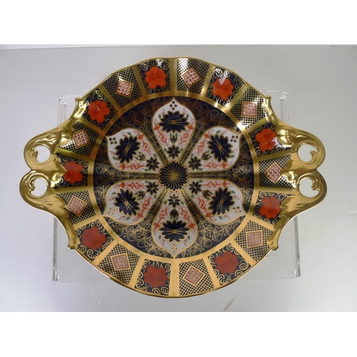 374 - A Royal Crown Derby old Imari 1128 duchess tray, 30cm wide, with box