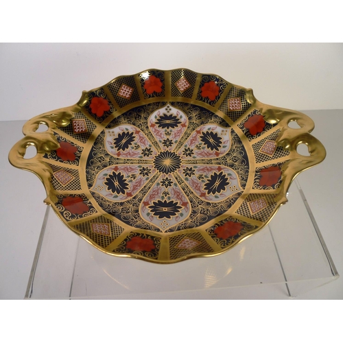 376 - A Royal Crown Derby old Imari 1128 duchess tray, 30cm wide, with box