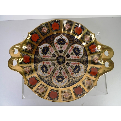 376 - A Royal Crown Derby old Imari 1128 duchess tray, 30cm wide, with box