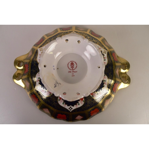 388 - A Royal Crown Derby old Imari 1128 duchess tray, 30cm wide, with box