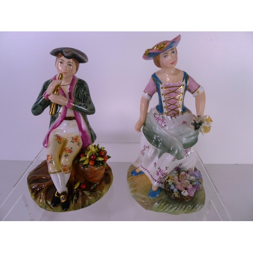 442 - A pair of Royal Crown Derby figures 