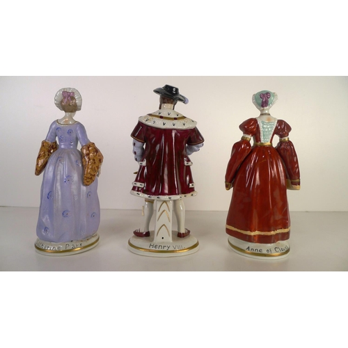 455 - A set of 7 figurines of Henry VIII and his six wives